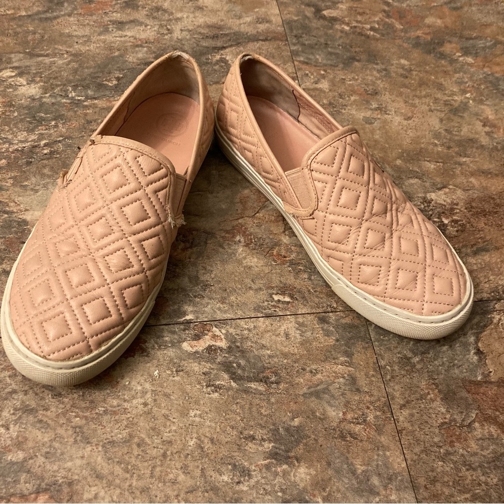 Tory Burch Pink Jesse Quilted Sneakers